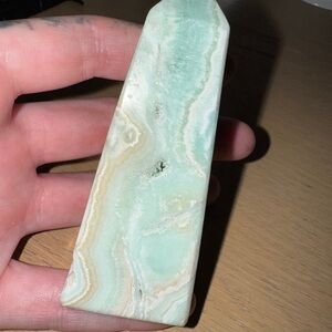 Blue Calcite Crystal Tower